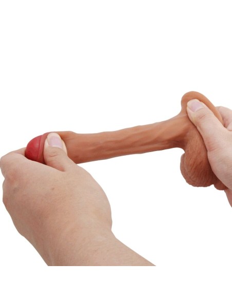 PRETTY LOVE WARNELL DILDO ULTRA REALASTICO Y ELASTICO 95 CM MULATO
