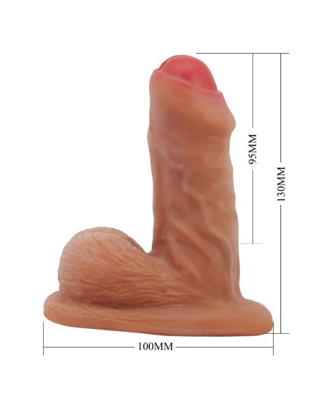 PRETTY LOVE WARNELL DILDO ULTRA REALASTICO Y ELASTICO 95 CM MULATO