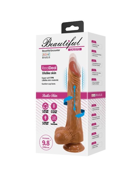 BAILE CALISTO DILDO REALASTICO 25 CM NATURAL