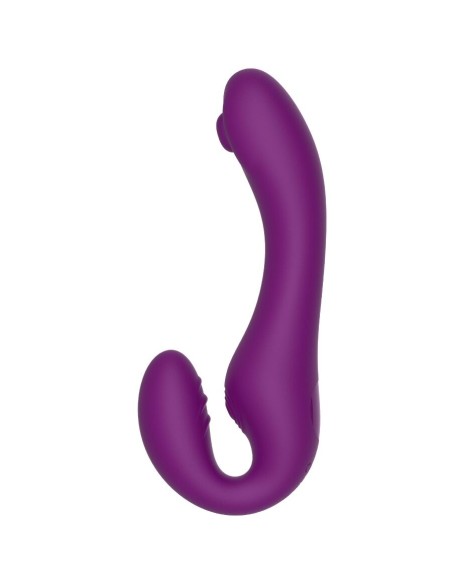 XOCOON STRAPLESS STRAP ON VIBRADOR 2 EN 1 CON CONTROL REMOTO MORADO