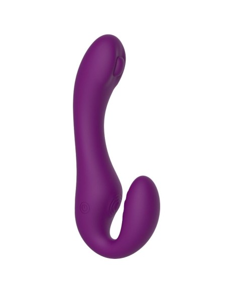 XOCOON STRAPLESS STRAP ON VIBRADOR 2 EN 1 CON CONTROL REMOTO MORADO