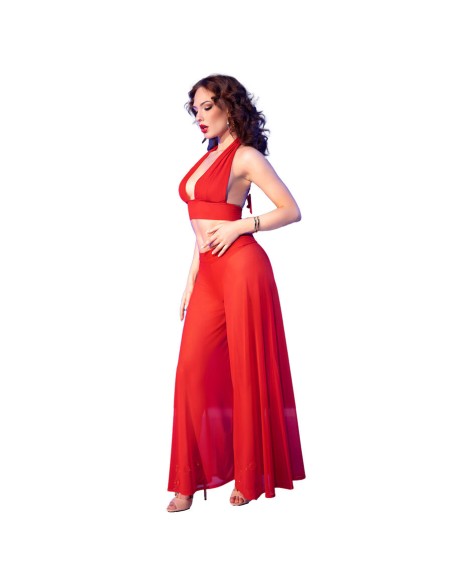 CHILIROSE CR 4857 SET TOP Y PANTALONES ROJO TALLA S