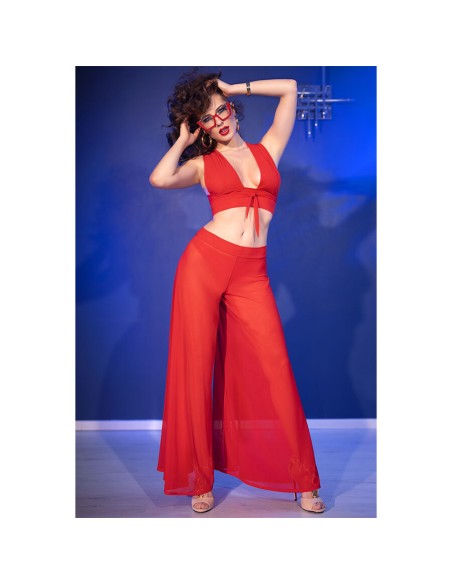 CHILIROSE CR 4857 SET TOP Y PANTALONES ROJO TALLA S CHILIROSE CR 4857 SET TOP Y PANTALONES ROJO TALLA S