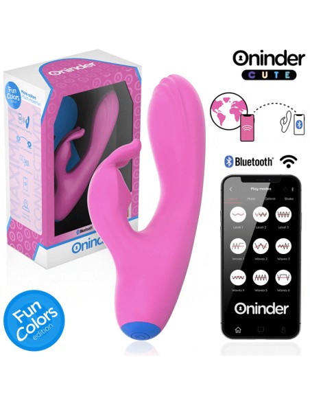 ONINDER CUTE LOVE BUNNY VIBRADOR PUNTO G Y CLITORIS APP MUNDIAL GRATUITA