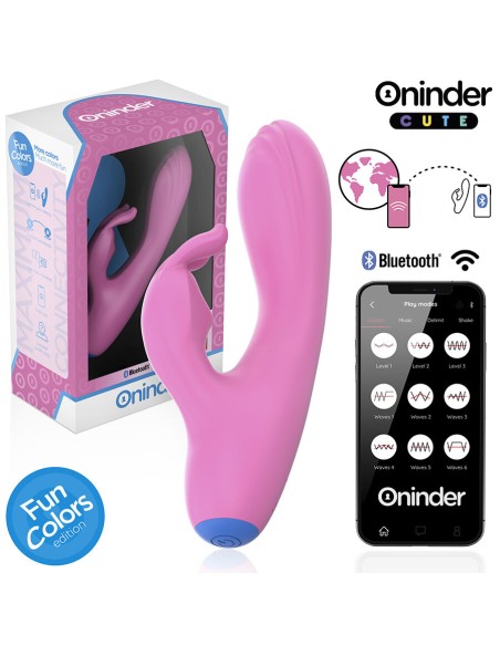 ONINDER CUTE LOVE BUNNY VIBRADOR PUNTO G Y CLITORIS APP MUNDIAL GRATUITA