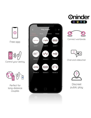 ONINDER CUTE LOVE BUNNY VIBRADOR PUNTO G Y CLITORIS APP MUNDIAL GRATUITA