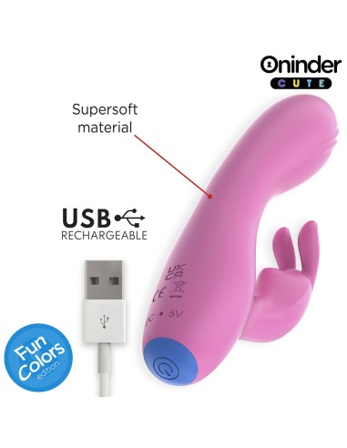 ONINDER CUTE LOVE BUNNY VIBRADOR PUNTO G Y CLITORIS APP MUNDIAL GRATUITA