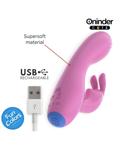 ONINDER CUTE LOVE BUNNY VIBRADOR PUNTO G Y CLITORIS APP MUNDIAL GRATUITA