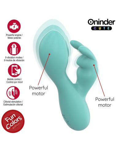 ONINDER CUTE LOVE BUNNY VIBRADOR PUNTO G Y CLATORIS APP MUNDIAL GRATUITA
