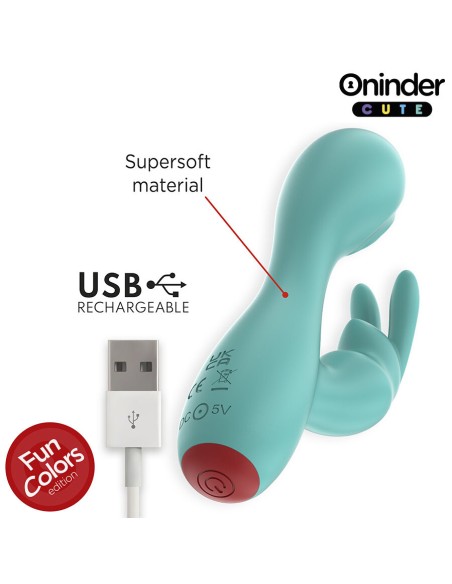 ONINDER CUTE LOVE BUNNY VIBRADOR PUNTO G Y CLATORIS APP MUNDIAL GRATUITA