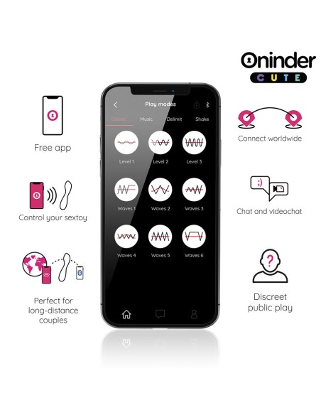 ONINDER CUTE LOVE BUDDY MASTER VIBRADOR PUNTO G APP MUNDIAL GRATUITA