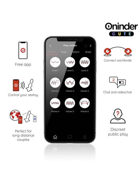 ONINDER CUTE LOVE BUTT VIBRADOR PLUG ANAL DILATADOR APP MUNDIAL GRATUITA