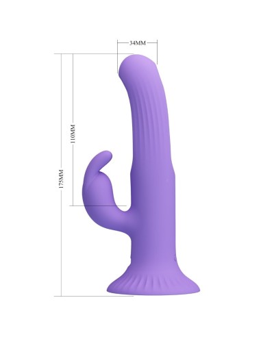 PRETTY LOVE KILLMOULIS VIBRADOR RABBIT 12 MODOS DE VIBRACIAN MORADO
