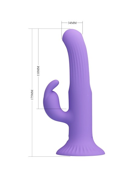 PRETTY LOVE KILLMOULIS VIBRADOR RABBIT 12 MODOS DE VIBRACIAN MORADO