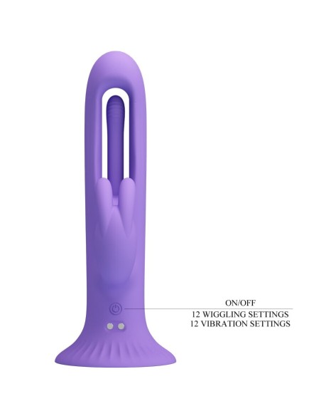PRETTY LOVE KILLMOULIS VIBRADOR RABBIT 12 MODOS DE VIBRACIAN MORADO
