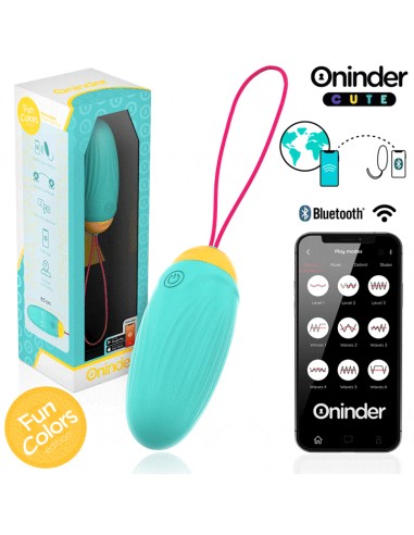 ONINDER CUTE LOVE PLEASURE HUEVO VIBRO GEMAS ROTADORAS SILICONA APP MUNDIAL GRATUITA