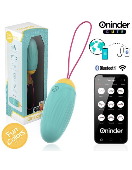 ONINDER CUTE LOVE PLEASURE HUEVO VIBRO GEMAS ROTADORAS SILICONA APP MUNDIAL GRATUITA