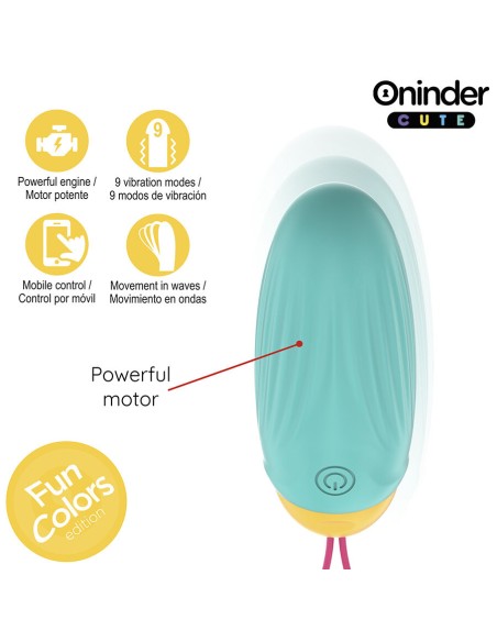 ONINDER CUTE LOVE PLEASURE HUEVO VIBRO GEMAS ROTADORAS SILICONA APP MUNDIAL GRATUITA