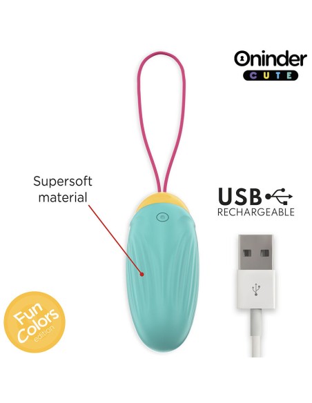ONINDER CUTE LOVE PLEASURE HUEVO VIBRO GEMAS ROTADORAS SILICONA APP MUNDIAL GRATUITA
