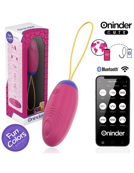 ONINDER CUTE LOVE PLEASURE HUEVO VIBRO WAVE TAPPING SILICONA APP MUNDIAL GRATUITA