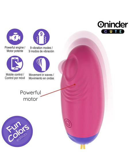 ONINDER CUTE LOVE PLEASURE HUEVO VIBRO WAVE TAPPING SILICONA APP MUNDIAL GRATUITA