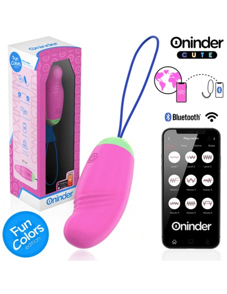 ONINDER CUTE LOVE PLEASURE HUEVO VIBRO ROTADOR 360 SILICONA APP MUNDIAL GRATUITA