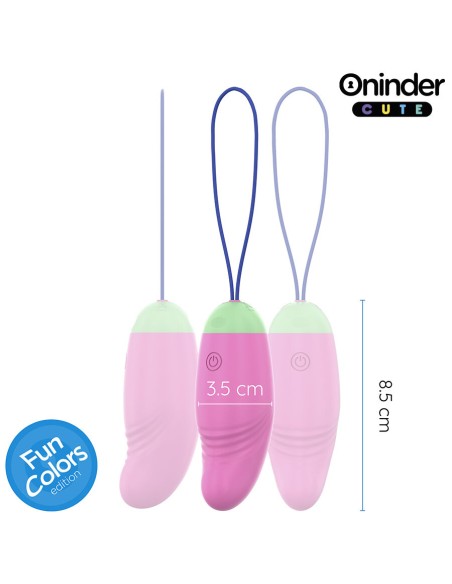 ONINDER CUTE LOVE PLEASURE HUEVO VIBRO ROTADOR 360 SILICONA APP MUNDIAL GRATUITA