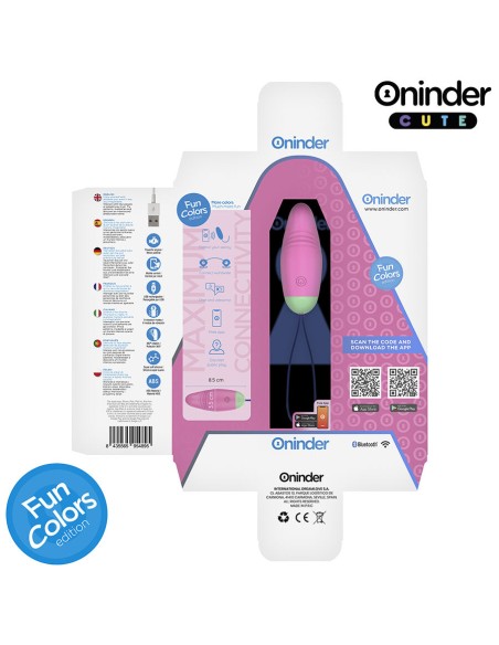 ONINDER CUTE LOVE PLEASURE HUEVO VIBRO ROTADOR 360 SILICONA APP MUNDIAL GRATUITA