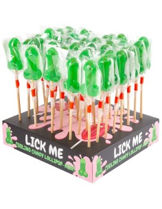 SECRETPLAY EXPOSITOR PIRULETA PENE CARAMELO MENTA CON EFECTO FRIO 40 UNIDADES 2