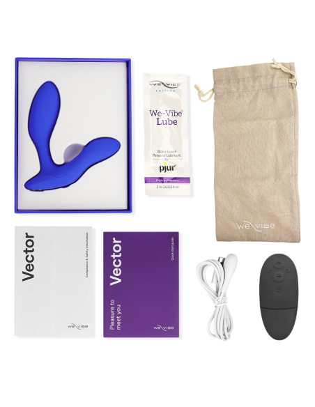 WE VIBE VECTOR MASAJEADOR DE PRASTATA AZUL WE VIBE VECTOR MASAJEADOR DE PRASTATA AZUL