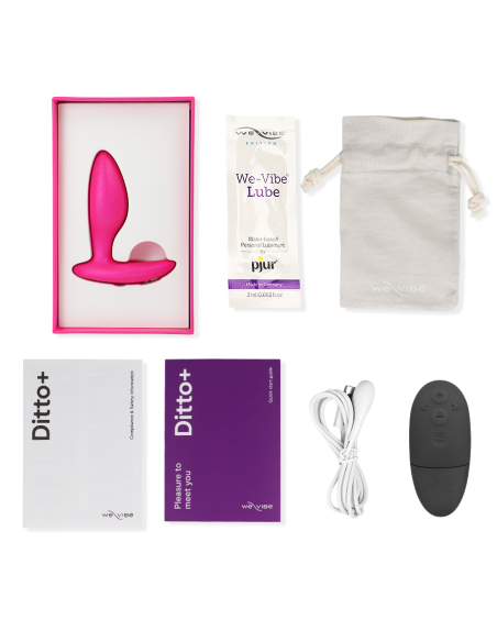 WE VIBE DITTO PLUG ANAL VIBRADOR ROSA WE VIBE DITTO PLUG ANAL VIBRADOR ROSA