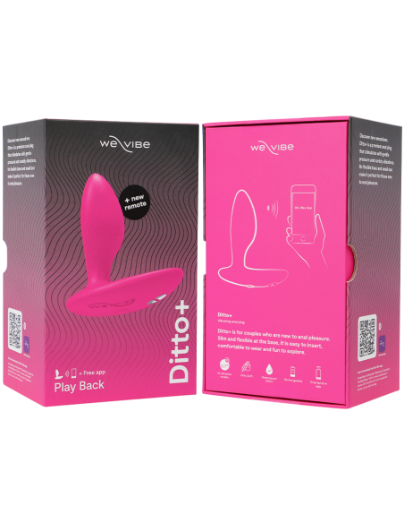 WE VIBE DITTO PLUG ANAL VIBRADOR ROSA