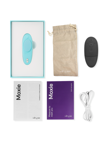 WE VIBE MOXIE VIBRADOR CLATORIS AQUA