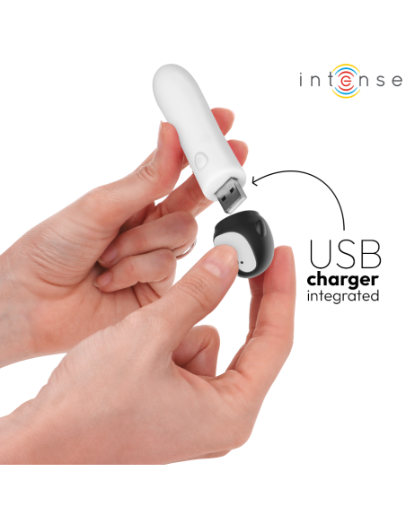 INTENSE RICO BALA VIBRADORA PINGAINO RECARGABLE USB 10 X 22 CM