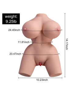 XISE FRIEDA TORSO REALASTICO FEMENINO CON VIBRACIAN 36 CM 2