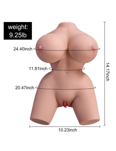 XISE FRIEDA TORSO REALASTICO FEMENINO CON VIBRACIAN 36 CM XISE FRIEDA TORSO REALASTICO FEMENINO CON VIBRACIAN 36 CM