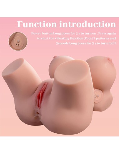 XISE FRIEDA TORSO REALASTICO FEMENINO CON VIBRACIAN 36 CM