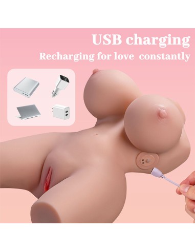 XISE FRIEDA TORSO REALASTICO FEMENINO CON VIBRACIAN 36 CM