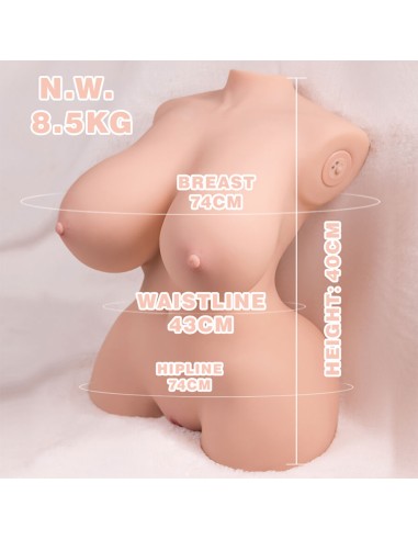 XISE TINY THRUSTING TORSO REALASTICO CON VIBRACIAN FEMENINO 40 CM