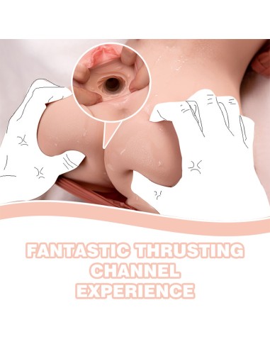 XISE TINY THRUSTING TORSO REALASTICO CON VIBRACIAN FEMENINO 40 CM