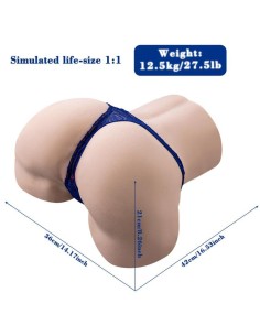 XISE GINA MASTURBADOR VAGINA REALASTICO MULTIPOSICIAN CON VIBRACIAN Y CONTROL REMOTO