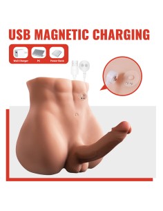 XISE BERTLETT DILDO ASS MASTURBADOR DILDO Y ANO REALASTICO POSICIAN FRONTAL CON THRUSTING 18 CM 2