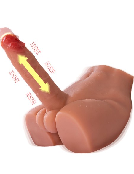 XISE PEEL DILDO ASS MASTURBADOR DILDO REALASTICO POSICIAN FRONTAL CON THRUSTING 175 CM