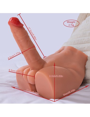 XISE PEEL DILDO ASS MASTURBADOR DILDO REALASTICO POSICIAN FRONTAL CON THRUSTING 175 CM