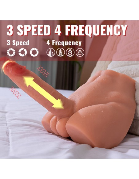 XISE PEEL DILDO ASS MASTURBADOR DILDO REALASTICO POSICIAN FRONTAL CON THRUSTING 175 CM