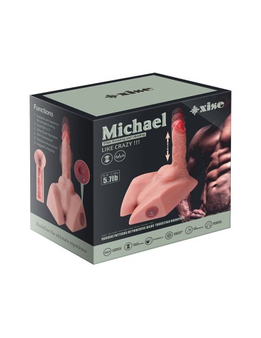 XISE MICHAEL MASTURBADOR DILDO Y ANO REALASTICO CON THRUSTING 15 CM