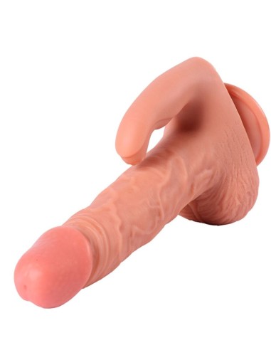 SHEQU HAYDEN DILDO Y ESTIMULADOR DE CLATORIS CON VIBRACIAN Y CONTROL REMOTO 16 CM