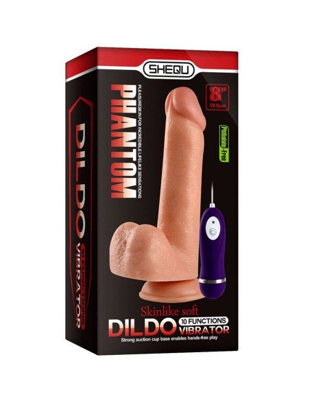 SHEQU ADAM DILDO VIBRADOR CON CONTROL REMOTO 21 CM