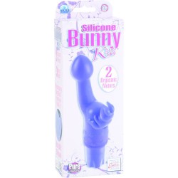SILICONE CONEJITO VIBRADOR KISS LILA 2