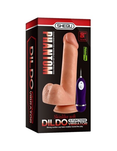 SHEQU PHANTOM DILDO VIBRADOR CON CONTROL REMOTO 20 CM
